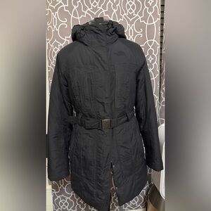 The North Face Women's Black Belted Feather Coat
